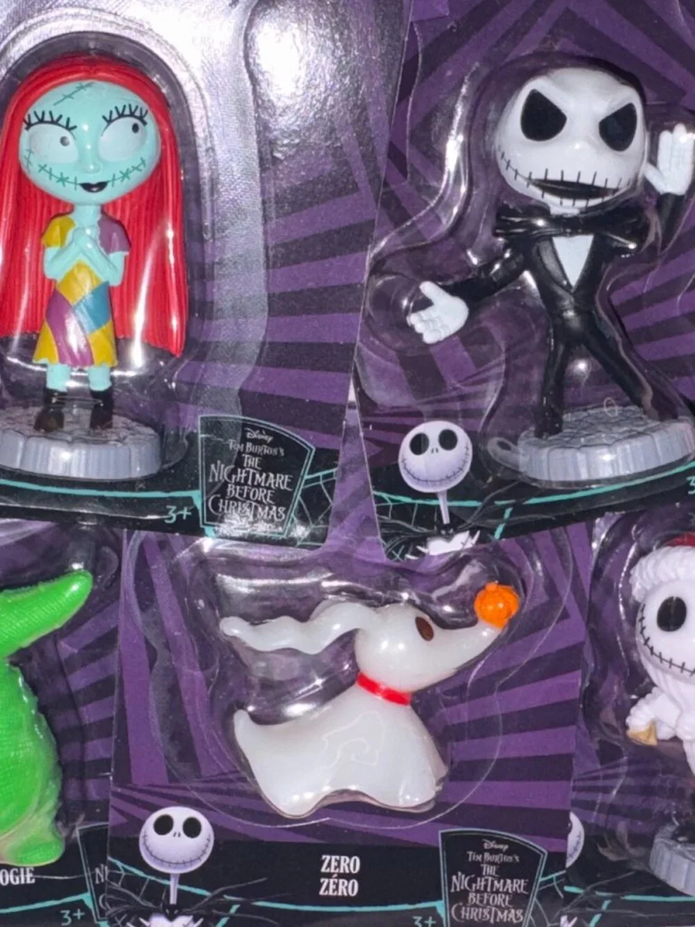 Set of (5) New Nightmare Before Christmas Mini Figures Cake Toppers Toys Sealed